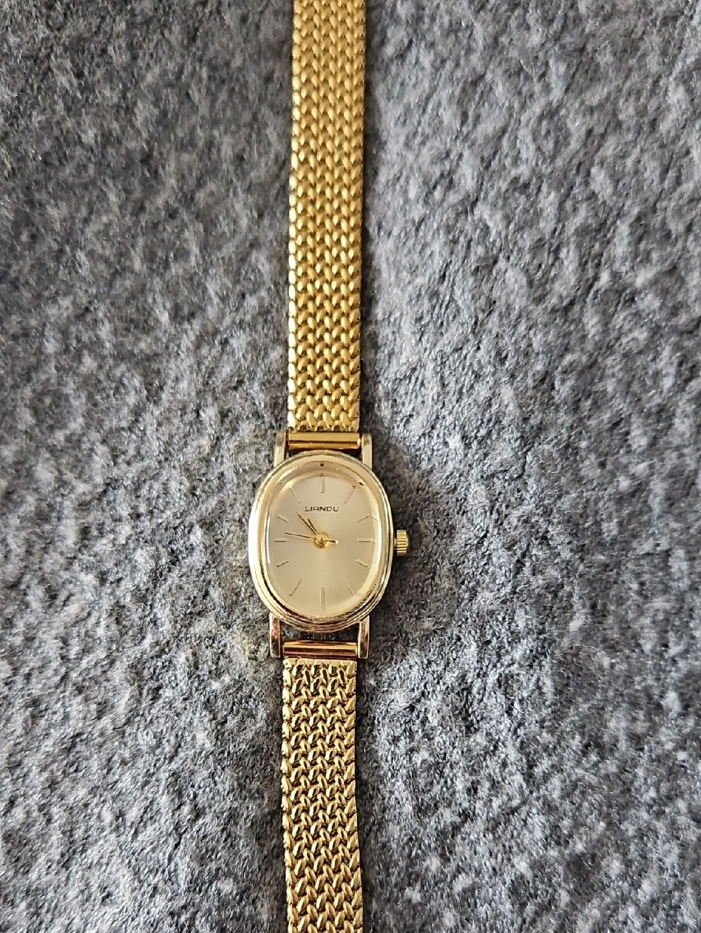 Gold-Tone Mesh Bracelet Women's Watch